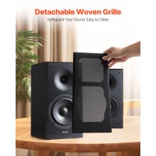 Passive Bookshelf Home Speakers Pair of Stereo Audio Speakers Cone 55Hz-20KHz