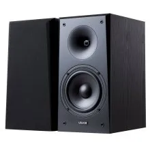 Altavoces pasivos de estantería para el hogar. Par de altavoces estéreo de audio de cono de 55 Hz a 20 kHz.