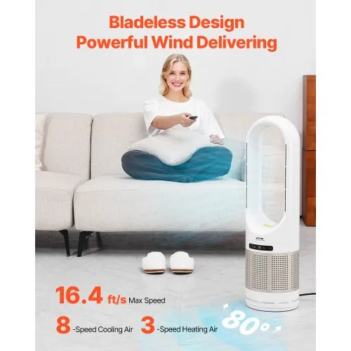 Tower Fan For Bedroom, 13" Standing Fan That Blows Cold Air For Home - View #9