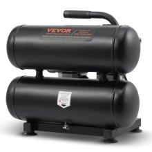 VEVOR Air Compressor Compact Portable Oil Free Compressor 4.6 Gallon 90 PSI