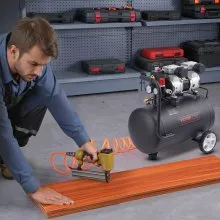 VEVOR Air Compressor, 8 Gallon Steel Tank, 1HP 2.2 CFM@90 PSI Oil Free Air Compressor & Max. 120PSI Pressure, 80dB Ultra Quiet Portable Compressor, for Auto Repair, Tire Inflation, Spray Painting