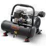 VEVOR Air Compressor, 4L Steel Tank, 1HP 1.5 CFM 7bar Oil Free Air Compressor & Max. 120PSI Pressure, 68dB Ultra Quiet Portable Compressor, for Auto Repair, Tire Inflation, Spray Painting