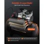 Compresor de aire VEVOR, tanque de acero de 15 galones, 2 HP, 5.3 CFM a 90 PSI, sin aceite, presión máxima de 125 PSI, compresor portátil ultrasilencioso de 78 dB, ideal para reparación de automóviles, inflado de neumáticos y pintura en aerosol.