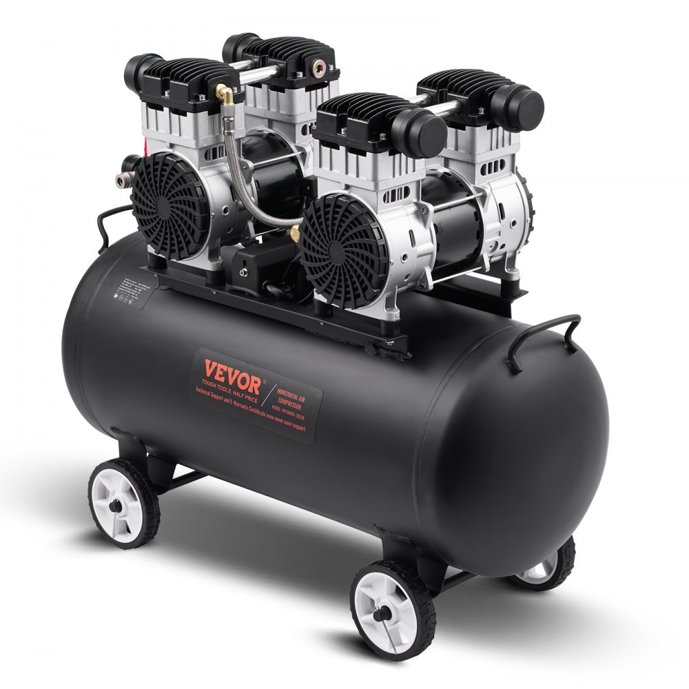 VEVOR Air Compressor Compact Portable Oil Free Compressor 20 Gallon 90 PSI