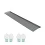 VEVOR Gutter Guard, 152.4 mm Powder-Coated Steel Gutter Screen, Heavy-Duty 36.58 m Length, 1.02 mm Thick, Leaf Guard for Debris and Leaves, Easy DIY, Fits 152.4 mm Standard Systems, 40 Pack, Black