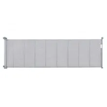 VEVOR Retractable Baby Gate, 34.2" Tall Mesh Baby Gate, Extends up to 116.1" Wide Retractable Gate for Kids or Pets, Retractable Dog Gates for Indoor Stairs, Doorways, Hallways, Playrooms, Gray