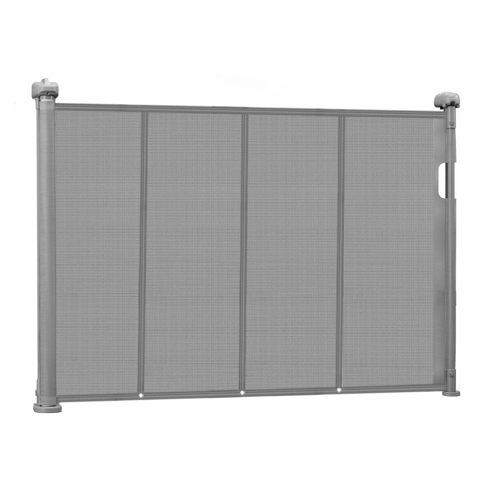 VEVOR Retractable Baby Gate, 870 mm Tall, Extends up to 1400 mm Wide, Retractable Gate for Kids or Pets, Mesh Material, Easy to Install for Indoor Stairs, Doorways, Hallways, Playrooms, Gray