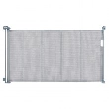 VEVOR Retractable Baby Gate, 34.2" Tall Mesh Baby Gate, Extends up to 60" Wide Retractable Gate for Kids or Pets, Retractable Dog Gates for Indoor Stairs, Doorways, Hallways, Playrooms, Gray