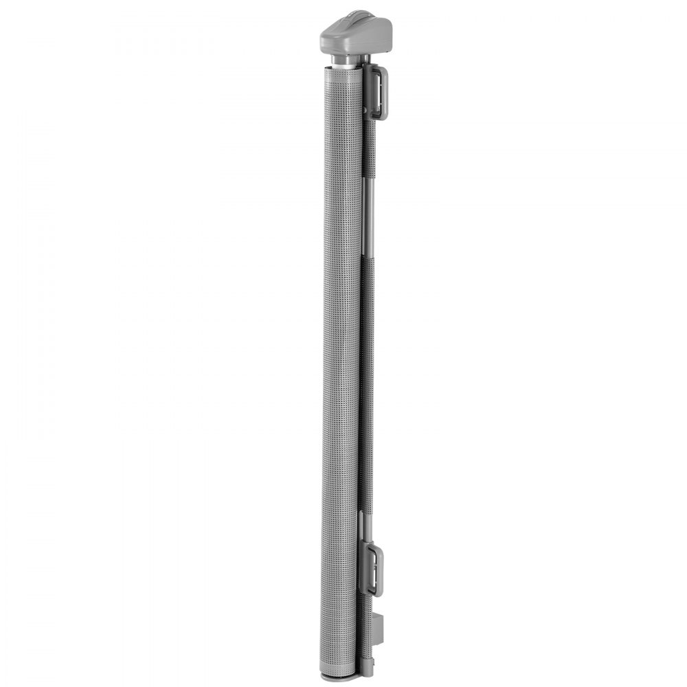 VEVOR Retractable Baby Gate, Extends to 1430 mm Wide, 795 mm Tall, with Security Lock, Easy to Use, Walk Through Without Tripping, Mesh Dog Gate for Stairs, Hallways, Indoor/Outdoor, Gray