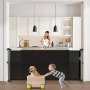 Retractable Baby Gate 34.2in Tall Extend to 70.87in Wide for Kids or Pets Black