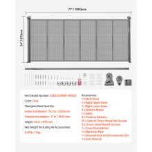 Retractable Baby Gate 34 in Tall Extend to 71 in Wide for Kids or Pets Gray