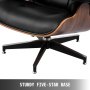 Classic Lounge Chair And Ottoman Faux Leather Reproduction Contemporary Home