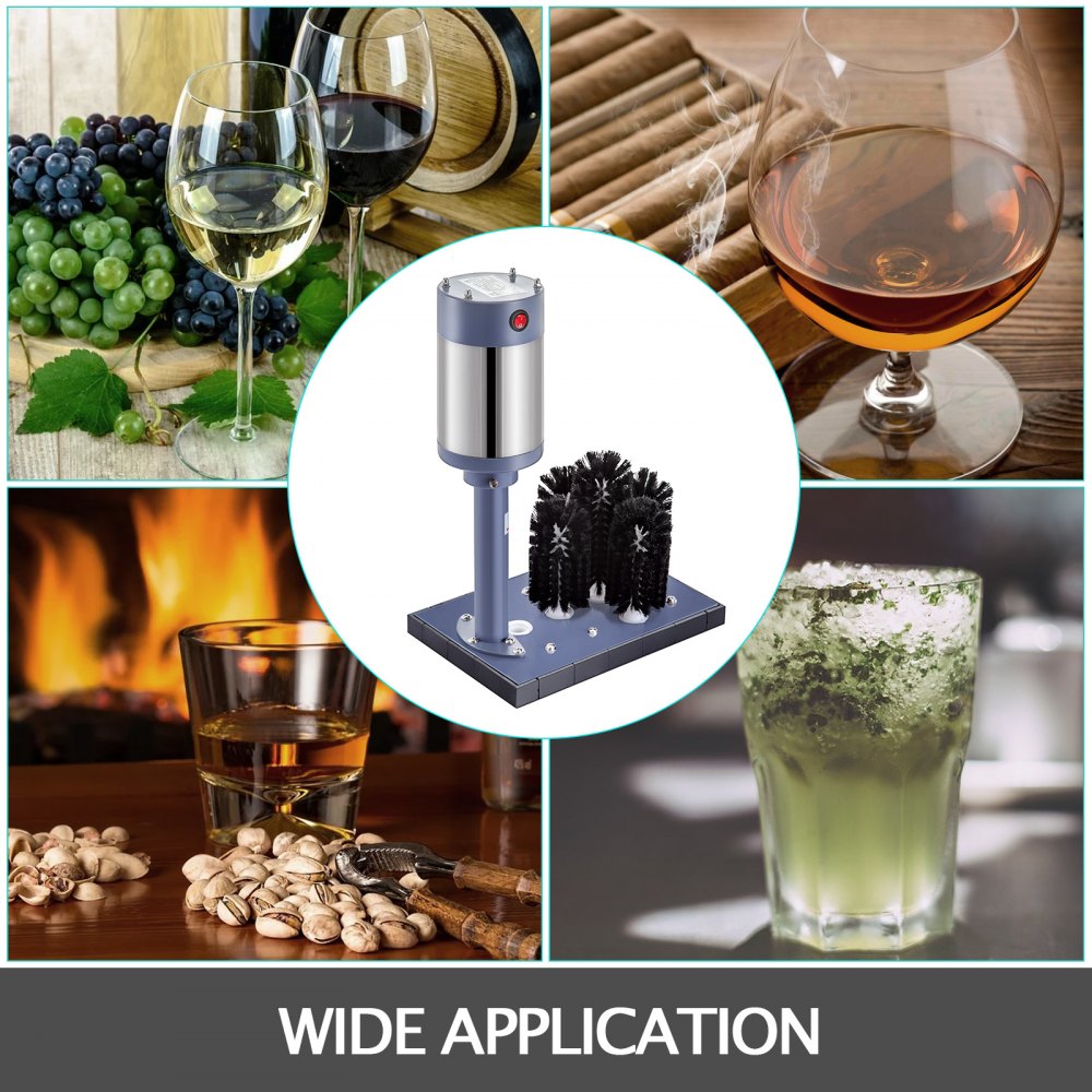 5 Head Glass Cup Bottle Washer Electric Bottle Cup Rinser Glassware Cup Mug