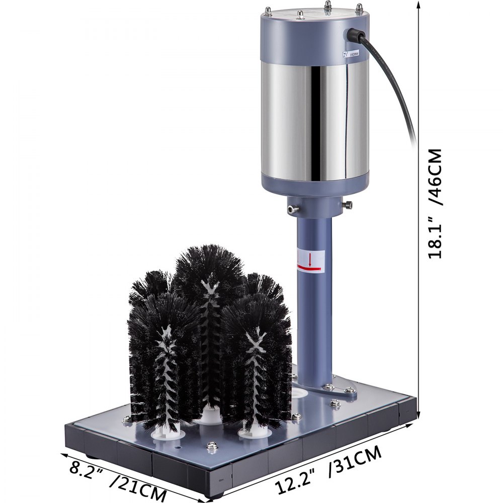 5 Head Glass Cup Bottle Washer Electric Bottle Cup Rinser Glassware Cup Mug