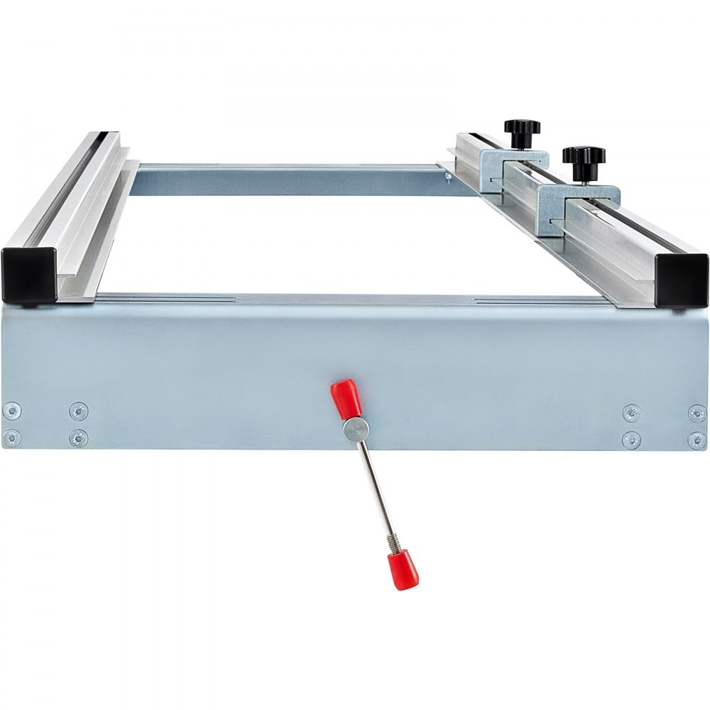 VEVOR router sled with adjustable knobs and red handles for precise woodworking.