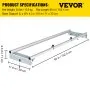 VEVOR Router Sled, 64 inches /162.6 cm Width, Slab Guide Jig for Woodworking with Locking Function, Portable and Easy to Adjust, Trimming Planing Machine for Wood Flattening, Home DIY