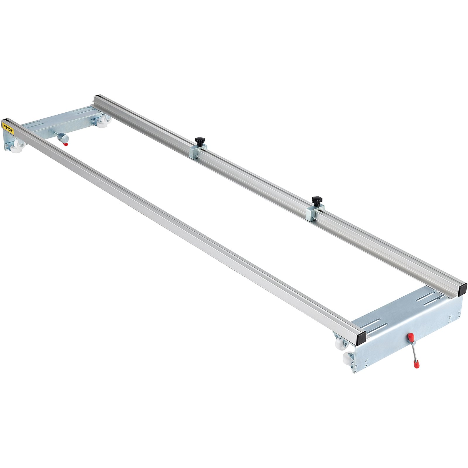 VEVOR router sled featuring adjustable aluminum rails and a sturdy metal frame