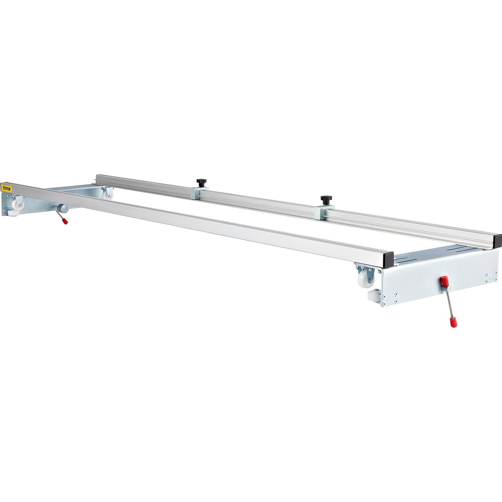VEVOR router sled with adjustable rails and knobs for precision woodworking.