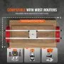 VEVOR Router Sled, 1625 mm, Portable and Easy to Adjust Slab Flattening Jig, DIY Woodworking Router Sled for Flattening Slabs, Slab Guide Jig Trimming Planing Machine for Wood Flattening, Home DIY