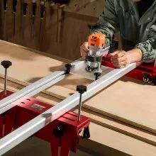 VEVOR Router Sled, 64 inches, Portable and Easy to Adjust Slab Flattening Jig, DIY Woodworking Router Sled for Flattening Slabs, Slab Guide Jig Trimming Planing Machine for Wood Flattening, Home DIY