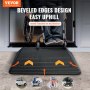 VEVOR Rubber Threshold Ramp, 4" Rise Wheelchair Ramp Doorway, Recycled Rubber Power Curb Ramp Rated 33069 Lbs Load Capacity, Non-Slip Textured Surface Rubber Ramp for Wheelchair Car Scooter