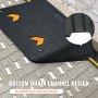 VEVOR Upgraded Rubber Threshold Ramp, 10.2 cm Rise Door Ramp with 1 Channel, Natural Rubber Car Ramp with Non-Slip Textured Surface, 15 tons Load Capacity Curb Ramp for Wheelchair and Scooter
