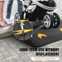 VEVOR Upgraded Rubber Threshold Ramp, 7.6 cm Rise Door Ramp with 1 Channel, Natural Rubber Car Ramp with Non-Slip Textured Surface, 150 tons Load Capacity Curb Ramp for Wheelchair and Scooter