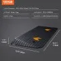 VEVOR Upgraded Rubber Threshold Ramp, 3.8 cm Rise Wheelchair Ramp Doorway, Natural Curb Ramp Rated 15000 kg Load Capacity, Non-Slip Textured Surface Rubber Curb Ramp for Wheelchair and Scooter