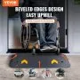 VEVOR Rubber Threshold Ramp, 2" Rise Threshold Ramp Doorway, Recycled Rubber Power Threshold Ramp Rated 33069 lbs Load Capacity, Non-Slip Surface Rubber Solid Threshold Ramp for Wheelchair and Scooter