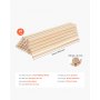 VEVOR 25Pcs Wooden Dowel Rods 1/2 x 12 Inch Natural Birch Wood Sticks Dowels, Unfinished Hardwood Sticks for Craft and DIY Projects, One-Piece Cutting & Smooth Surface & Easy to Color and Paint