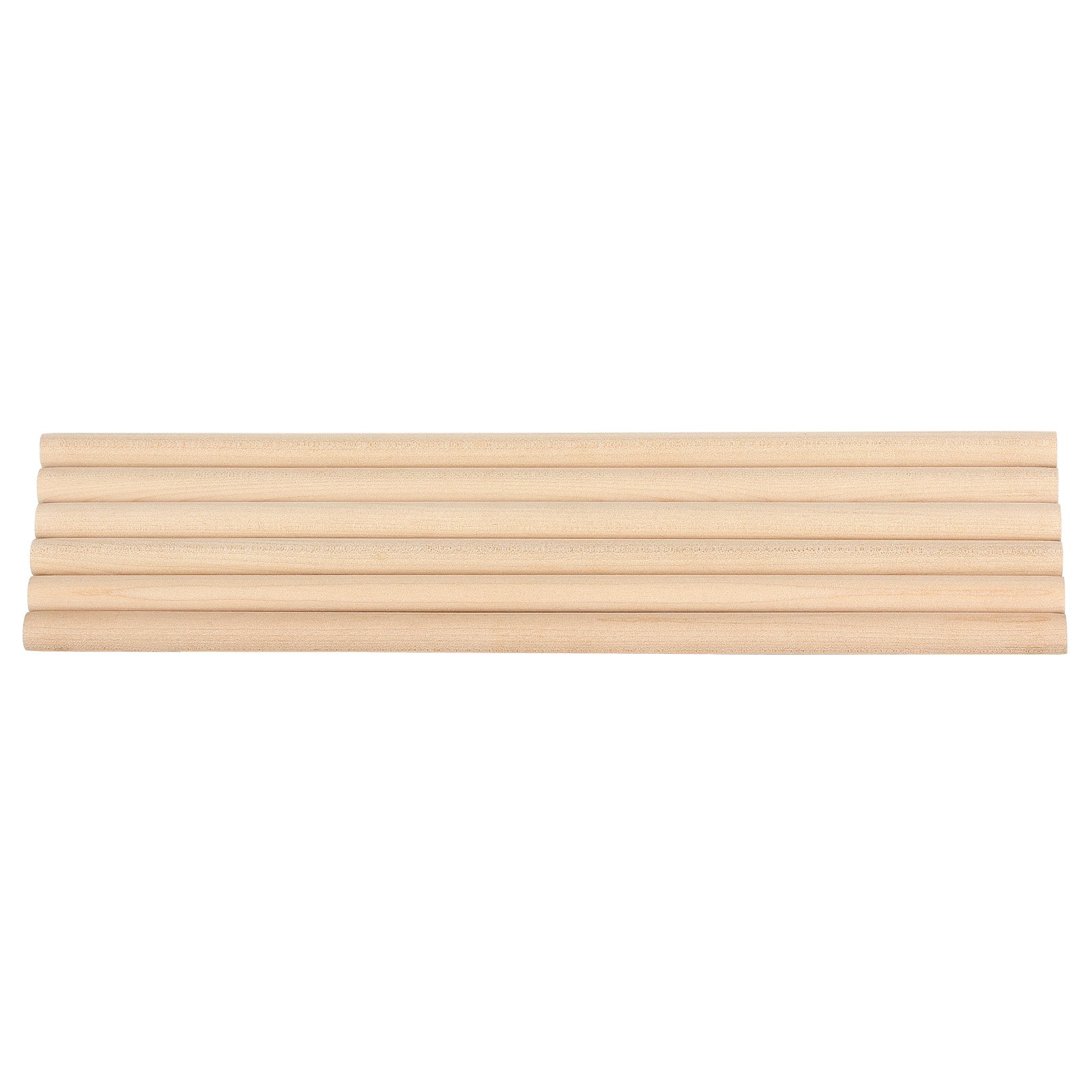 VEVOR 25Pcs Wooden Dowel Rods 1/2 x 12 Inch Natural Birch Wood Sticks Dowels, Unfinished Hardwood Sticks for Craft and DIY Projects, One-Piece Cutting & Smooth Surface & Easy to Color and Paint