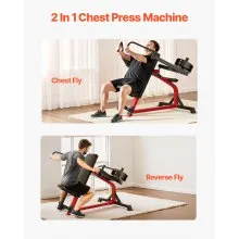 VEVOR Incline Chest Fly and Rear Delt Fly Machine Upper Body Strength Training