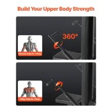 VEVOR Seated Dip Machine Tricep Bicep Press Down Chest Training with Cable Bar