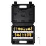 VEVOR Router Bits Set, 15 Pieces, Carbide Router Bit Kit with 1/4 Inch Shank, Plastic Carrying Case, Woodworking Tools for Professional and Beginners Carpenter, for Wood MDF Particle Board Plywood