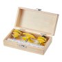 VEVOR Router Bits Set, 3 Pieces, Carbide Router Bit Kit with 6.35 mm(1/4 Inch) Shank, Wood Carrying Case, Woodworking Tools for Professional and Beginners Carpenter, for Wood MDF Particle Board Plywood