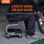 VEVOR Mechanics Σκαμπό γκαράζ 250 LBS Mechanic Creeper Seat Under Car Tool Tray