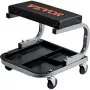VEVOR Rolling Creeper Garage/Shop Seat, 250 LBS Capacity Padded Rolling Workshop Stool with Tool Tray Storage, Mechanic Stool for Garage, Shop, Auto Repair, Black