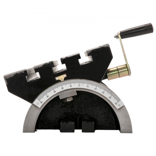 VEVOR Tilting Milling Table 10x7inch Tilting Angle Milling Machine 0-90°Adjustable Swivel Angle Plate with 3 T-slots and an Adjustable Crank Handle Heavy Duty Tilting Milling Machine for Grinding