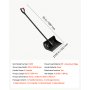 VEVOR Snow Shovel for Driveway 22" Wide Plastic Shovel with D-Grip Handle, for Home Garden Camping Outdoor Use, Aluminum Strip, Large Capacity Lightweight Snow Removal Tool with Extended Steel Handle