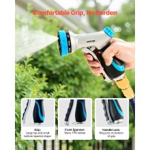 Hose Nozzle 10 Spray Patterns Garden Hose Nozzle Sprayer for Watering & Washing