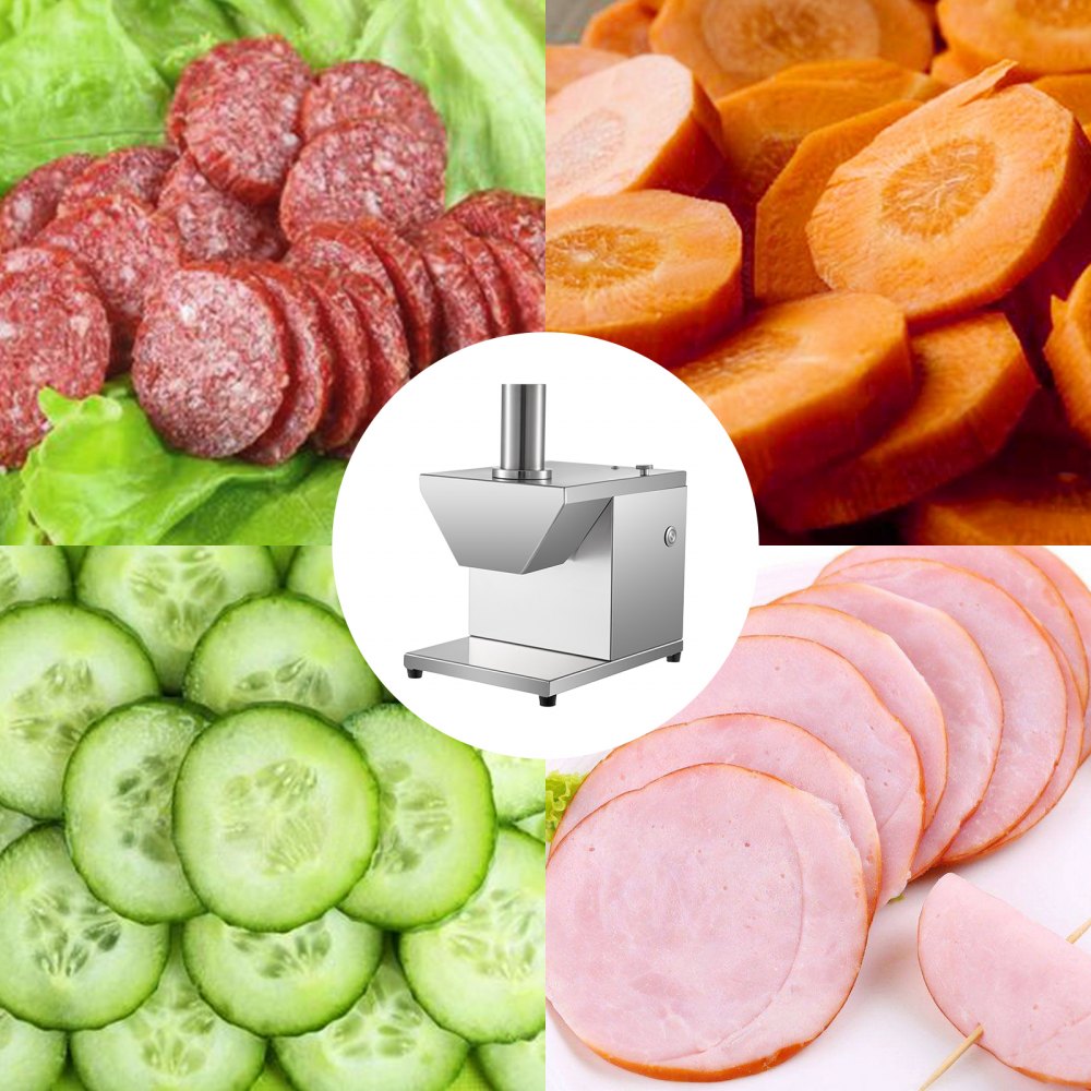 Electric Meat Sausage Slicer Stainless Steel Sausage Cutter Machine Kitchen