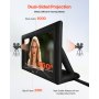VEVOR 16 ft Inflatable Movie Screen 16:9 600D Movie Projector with Portable Bag