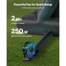 VEVOR 18 ft Inflatable Movie Screen 16:9 600D Movie Projection with Portable Bag
