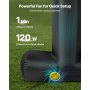 VEVOR 15 ft Inflatable Movie Screen 16:9 600D Movie Projector with Portable Bag