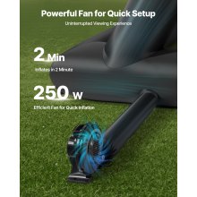 VEVOR 20 ft Inflatable Movie Screen 16:9 600D Movie Projection with Portable Bag