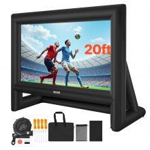 VEVOR 20 ft Inflatable Movie Screen 16:9 600D Movie Projection with Portable Bag