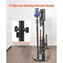 Vacuum Stand for Dyson Multi-Models Stable Storage Bracket Holder with 3 Clips