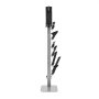 Soporte para aspiradora VEVOR, compatible con aspiradoras verticales y accesorios Dyson G5, V15, V12, V11, V10, V8, V7 y V6. Soporte estable con 6 ganchos y almohadillas antideslizantes, gris.