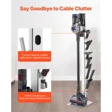 Vacuum Stand for Dyson Multi-Models Stable Storage Bracket Holder Gray