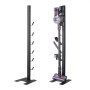 VEVOR Vacuum Stand, Compatible With Dyson V6 V7 V8 V10 V11 V15, Stable Vacuum Stand Holder with 6 Hooks for Dyson DC30 DC31 DC34 DC35 DC58 DC59 DC62 D74 Cordless Upright Vacuum Cleaners & Accessories